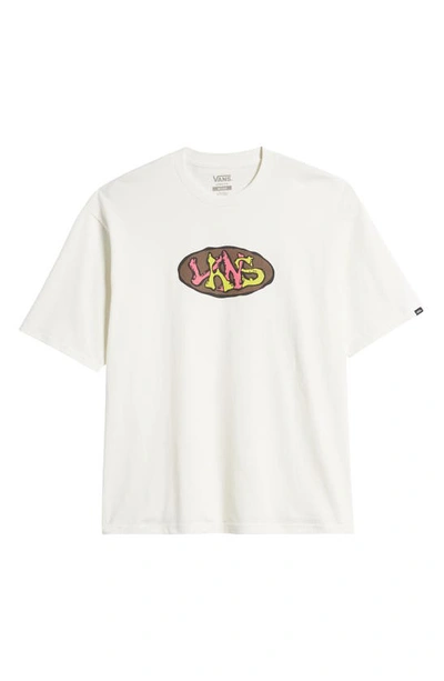 Shop Vans Lopside Cotton Graphic T-shirt In Marshmallow