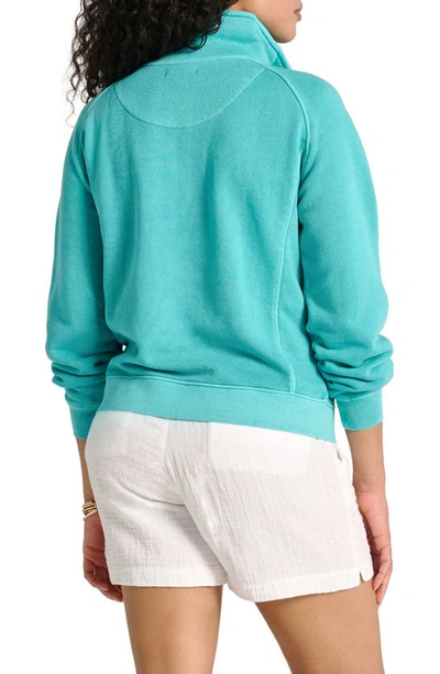 Shop Hatley Half Zip Pullover Sweatshirt In Baltic