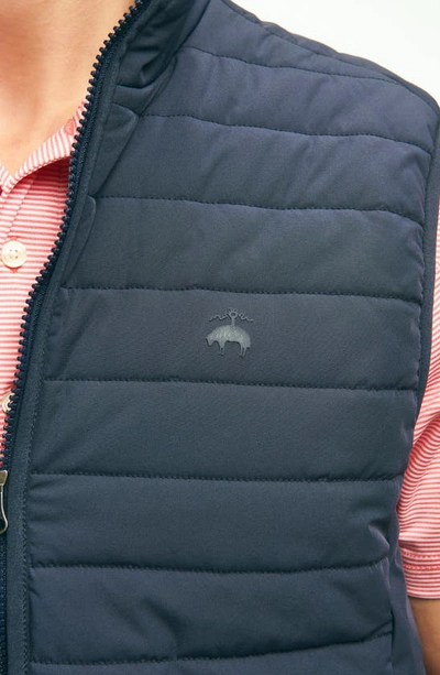 Brooks Brothers Out Quilted Water Repellent Insulated Vest In Navy Blazer