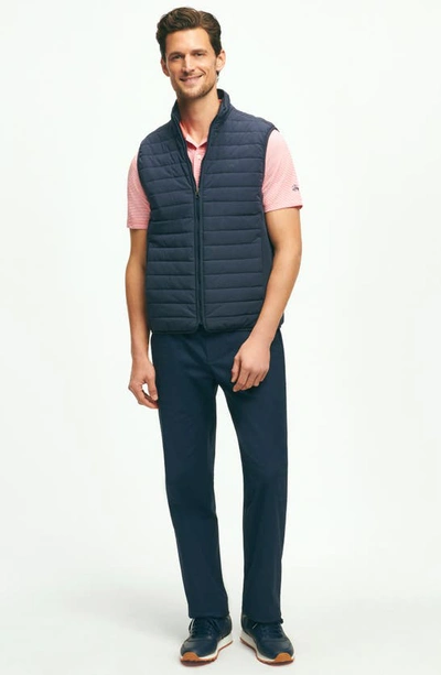 Brooks Brothers Out Quilted Water Repellent Insulated Vest In Navy Blazer