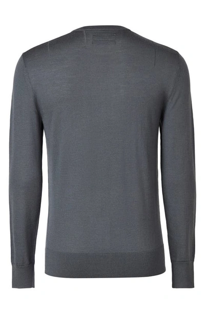 Shop Allsaints Mode Slim Fit Wool Sweater In Shadow Blue Slim