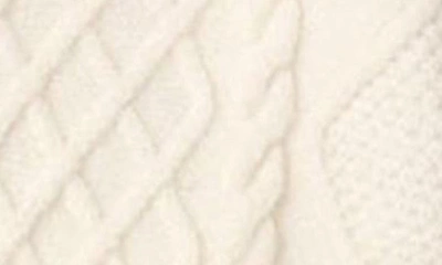 Edikted Rory Oversize Cable Stitch Cardigan In Cream