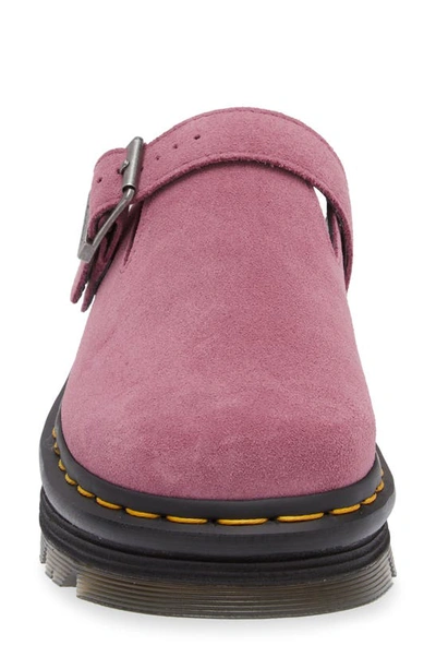 Shop Dr. Martens' Dr. Martens Zebzag Slingback Clog In Mauve Suede