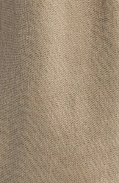 Frame Textured Terry Overshirt Dark Beige In Dark Beige