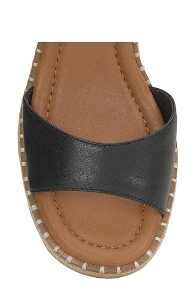 Shop Lucky Brand Jennyl Ankle Strap Espadrille Sandal In Black Milkol