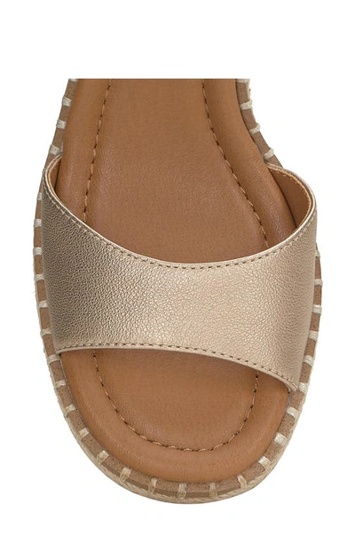 Shop Lucky Brand Jennyl Ankle Strap Espadrille Sandal In Stardust Etoile