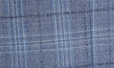 Shop Hugo Boss Hutson Plaid Wool Sport Coat In Open Blue