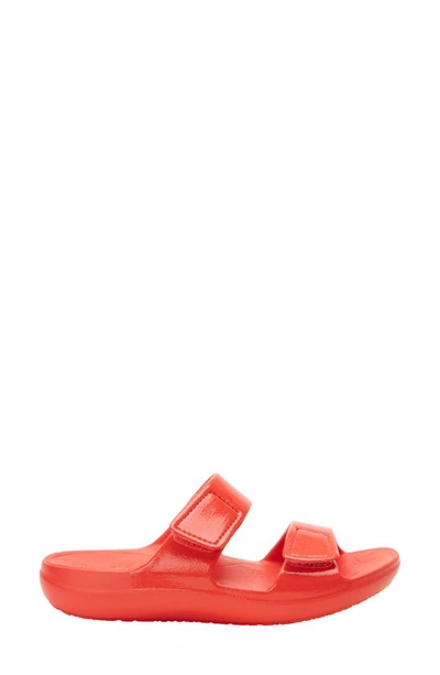 Alegria By Pg Lite Orbyt Slide Sandal In Coral Gloss