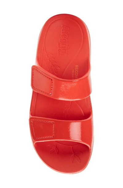 Alegria By Pg Lite Orbyt Slide Sandal In Coral Gloss