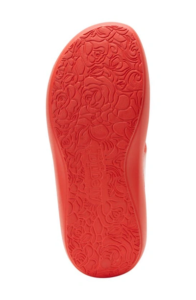 Alegria By Pg Lite Orbyt Slide Sandal In Coral Gloss