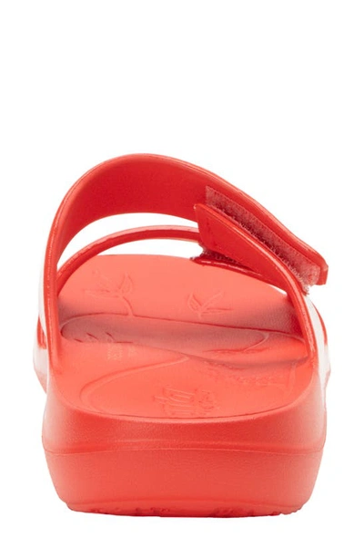 Alegria By Pg Lite Orbyt Slide Sandal In Coral Gloss