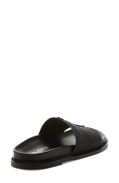Shop J/slides Nyc Rafina Slide Sandal In Black