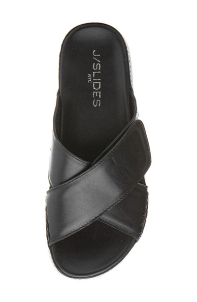 Shop J/slides Nyc Briana Platform Sandal In Black