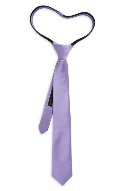 Shop Nordstrom Kids' Ugo Solid Satin Tie In Lavender Ugo Satin