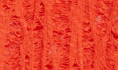 Shop Acne Studios Kresa Loose Stitch Crewneck Sweater In Red