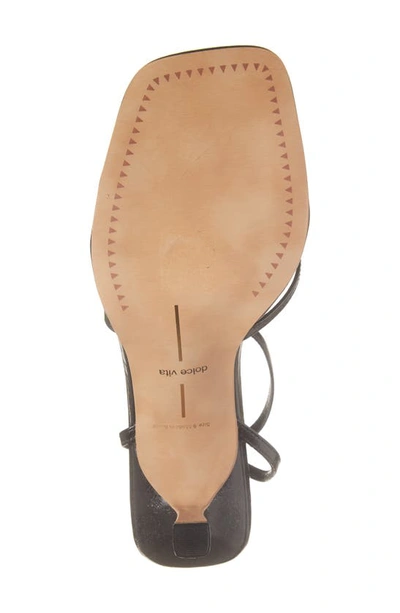 Dolce Vita Manji Ankle Strap Sandal In Midnight Patent Leather