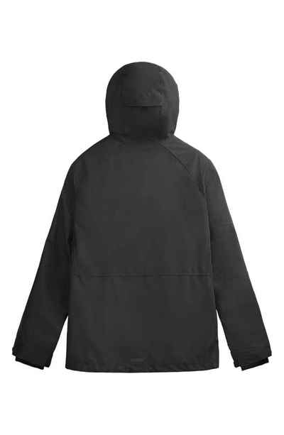 Shop Picture Organic Clothing Abstral Water Repellent Hooded Jacket In Black