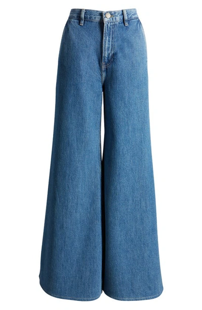 Shop Frame The Extra Wide Leg Jeans In Ocean Drive