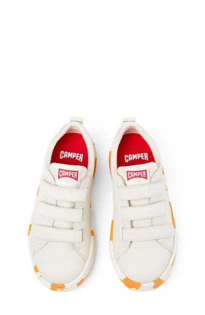 Shop Camper Kids' Runner Four Sneaker In Ivory Leather
