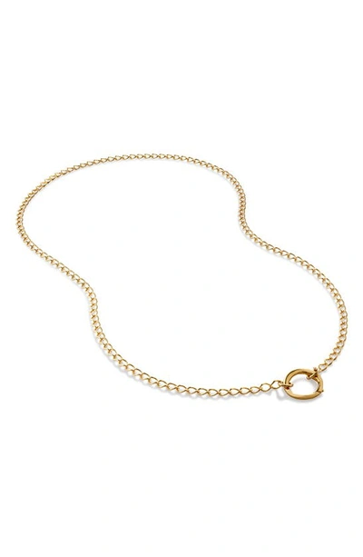 Shop Monica Vinader Capture Chain Necklace In 18ct Gold Vermeil