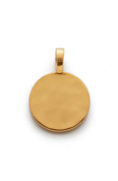 Shop Monica Vinader Guiding Star Pendant In Yellow Gold