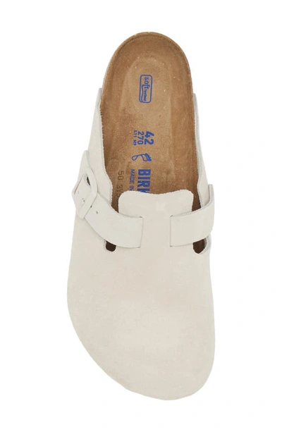 Shop Birkenstock Boston Soft Clog In Antique White