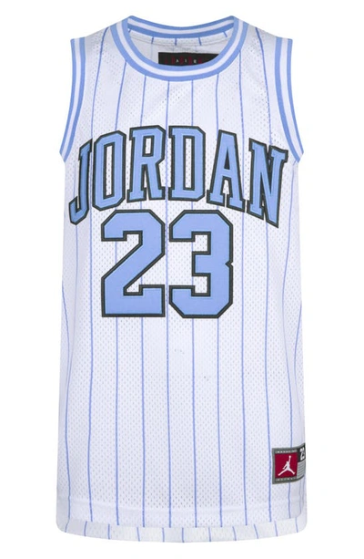 Shop Jordan Kids'  23 Basketball Jersey In White / University Blue