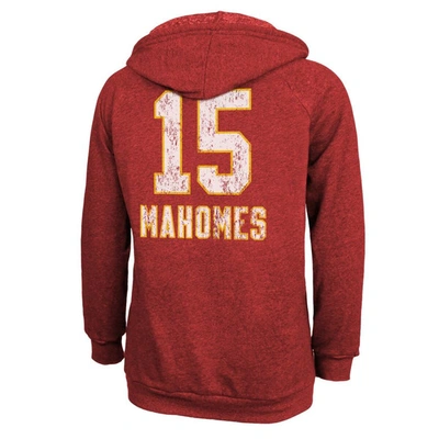 Shop Majestic Threads Patrick Mahomes Red Kansas City Chiefs Super Bowl Lviii Name & Number Tri-blend Pul
