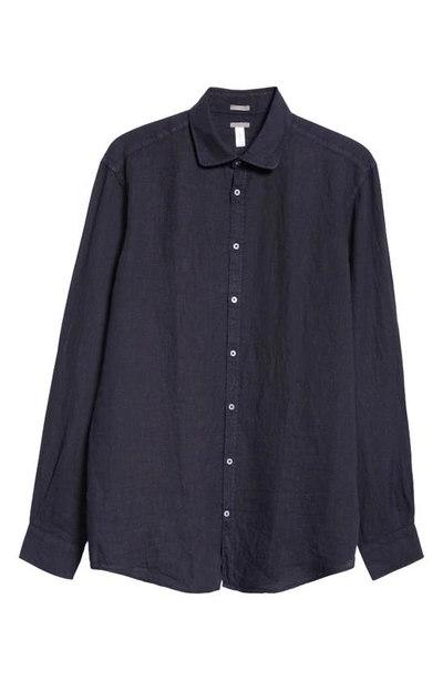 Shop Massimo Alba Canary Cotton Voile Button-up Shirt In U501 Blu