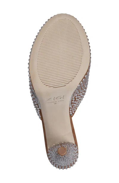 Shop Zigi Karsyn Embellished Sandal In Tan Leather