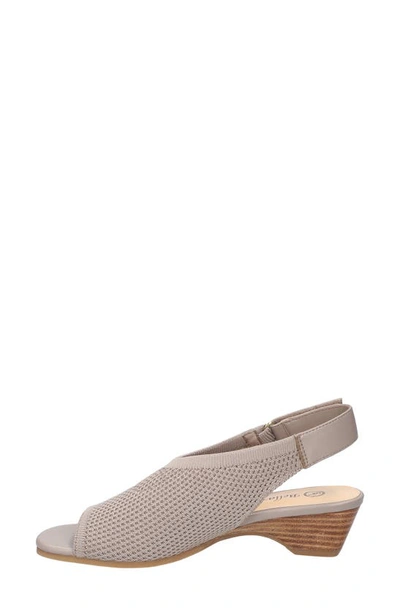 Shop Bella Vita Marin Slingback Sandal In Natural Knit