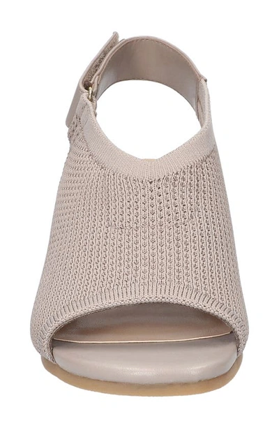 Bella Vita Marin Slingback Sandal In Natural Knit