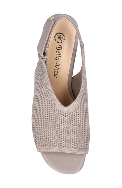 Shop Bella Vita Marin Slingback Sandal In Natural Knit