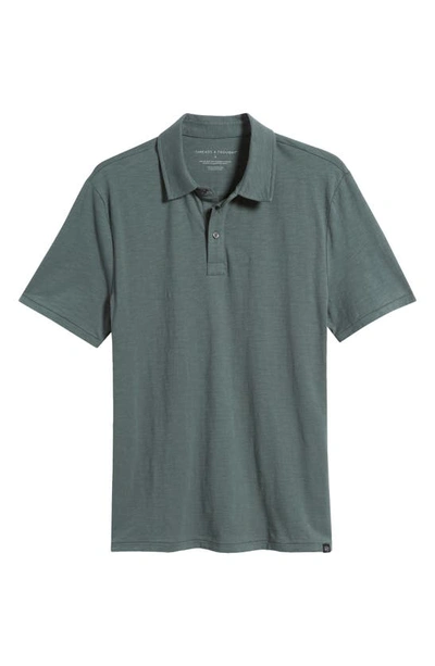 Shop Threads 4 Thought Slub Jersey Polo In Seagrass