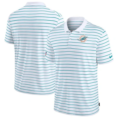 Shop Nike White Miami Dolphins 2022 Sideline Lock Up Victory Performance Polo