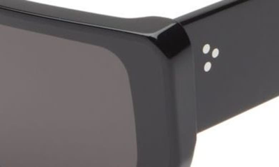 Shop Rick Owens Performa Shield Sunglasses In Black Temple/ Black Lens
