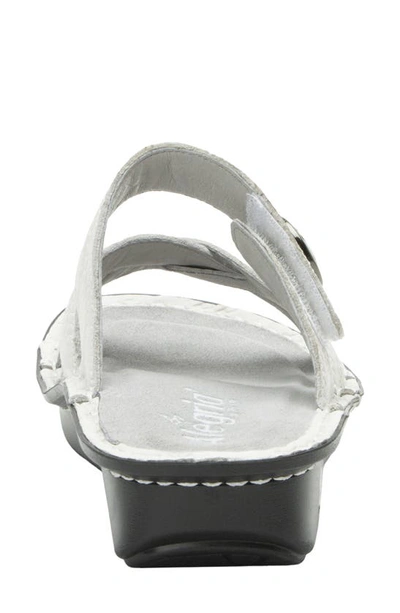 Alegria By Pg Lite Victoriah Slide Sandal In Basketry White