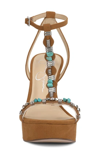 Shop Jessica Simpson Saigee Platform Sandal In Brown Sugar