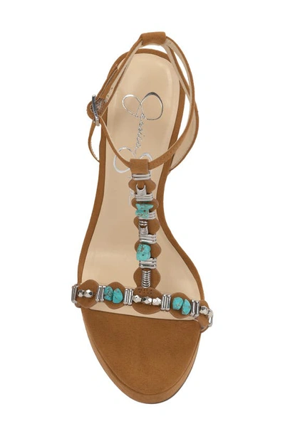 Shop Jessica Simpson Saigee Platform Sandal In Brown Sugar