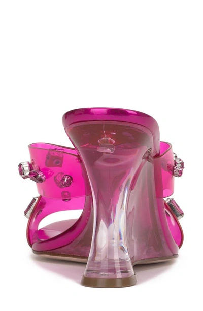 Shop Jessica Simpson Ganisa Wedge Slide Sandal In Bright Pink