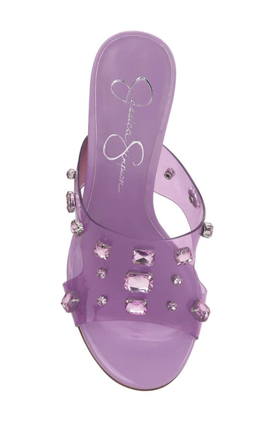 Shop Jessica Simpson Ganisa Wedge Slide Sandal In Orchid
