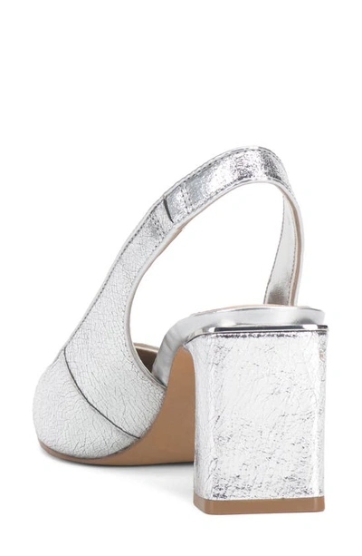 Shop Vince Camuto Hamden Pointed Toe Slingback Pump In Silver