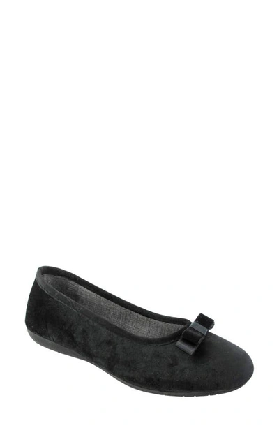 Shop Ron White Tulip Ballet Flat In Onyx