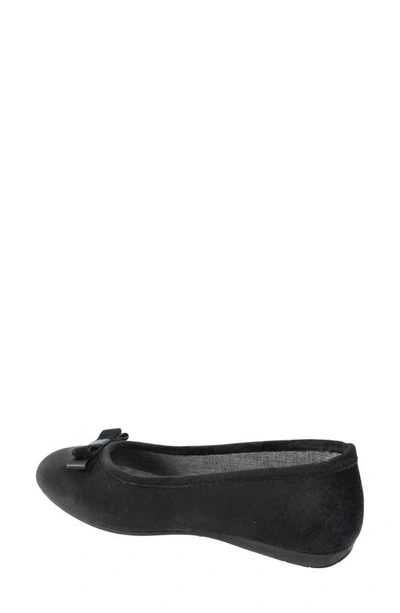 Ron White Tulip Ballet Flat In Onyx