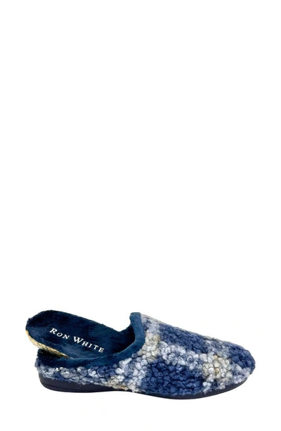 Ron White Lily Mule Slipper In Blueberry