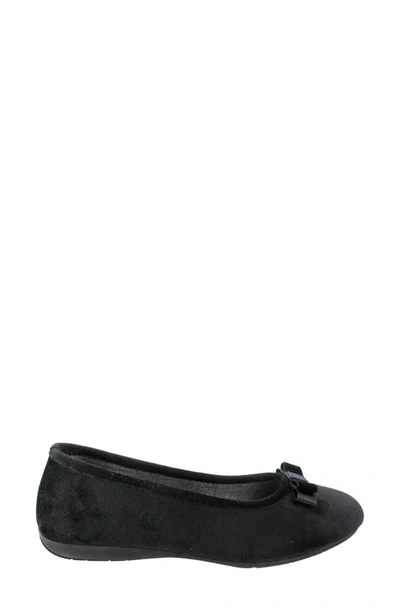 Ron White Tulip Ballet Flat In Onyx
