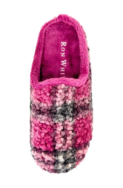 Ron White Lily Mule Slipper In Rasberry