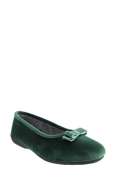 Shop Ron White Tulip Ballet Flat In Emerald