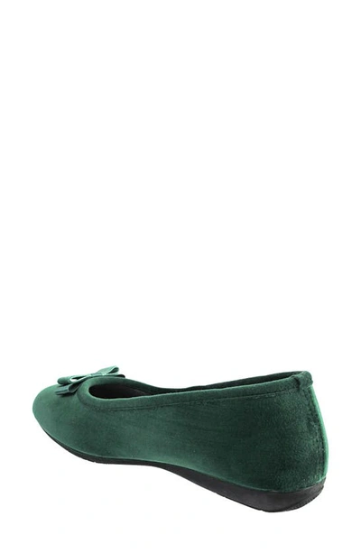 Shop Ron White Tulip Ballet Flat In Emerald