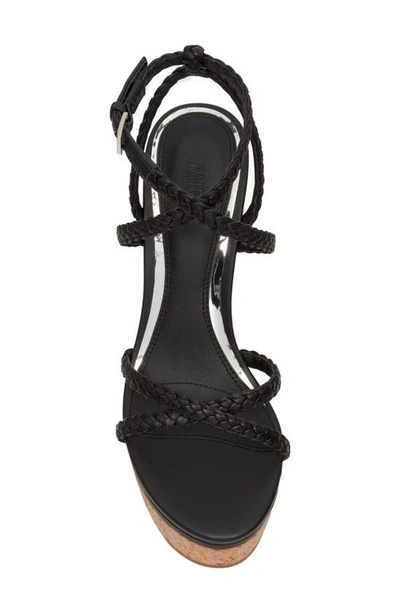 Shop Paige Hazel Ankle Strap Platform Wedge Sandal In Black